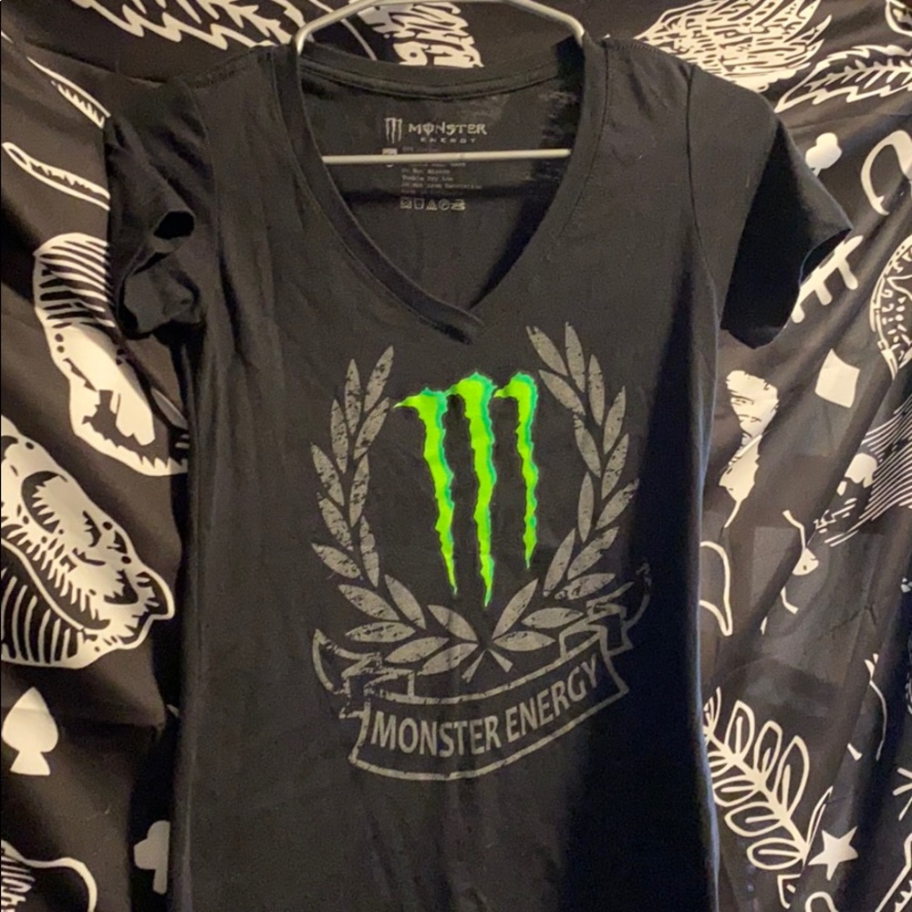 Monster Energy Women's Black Short Sleeve Tee